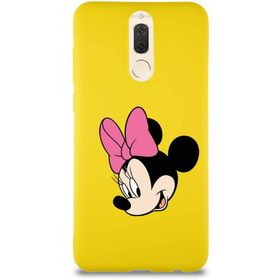 Printify Huawei Mate 10 Lite Soft Premier Kapak Minnie Mouse-B Tasarımlı Silikon Cep Telefonu Kılıfı