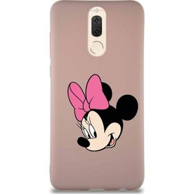 Printify Huawei Mate 10 Lite Soft Premier Kapak Minnie Mouse-B Tasarımlı Silikon Cep Telefonu Kılıfı