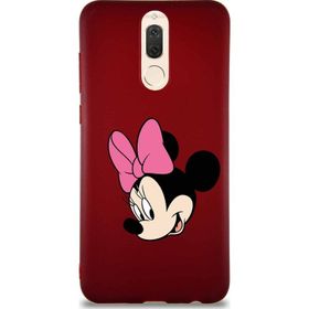 Printify Huawei Mate 10 Lite Soft Premier Kapak Minnie Mouse-B Tasarımlı Silikon Cep Telefonu Kılıfı