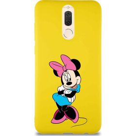 Printify Huawei Mate 10 Lite Soft Premier Kapak Minnie Mouse-D Tasarımlı Silikon Cep Telefonu Kılıfı