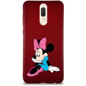 Printify Huawei Mate 10 Lite Soft Premier Kapak Minnie Mouse-E Tasarımlı Silikon Cep Telefonu Kılıfı