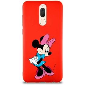 Printify Huawei Mate 10 Lite Soft Premier Kapak Minnie Mouse-F Tasarımlı Silikon Cep Telefonu Kılıfı