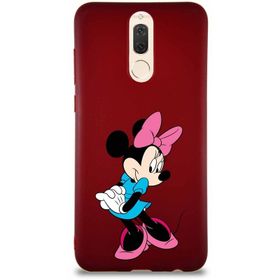 Printify Huawei Mate 10 Lite Soft Premier Kapak Minnie Mouse-F Tasarımlı Silikon Cep Telefonu Kılıfı