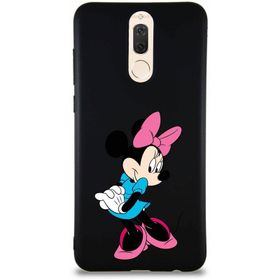 Printify Huawei Mate 10 Lite Soft Premier Kapak Minnie Mouse-F Tasarımlı Silikon Cep Telefonu Kılıfı