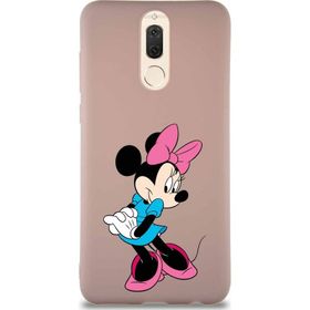 Printify Huawei Mate 10 Lite Soft Premier Kapak Minnie Mouse-F Tasarımlı Silikon Cep Telefonu Kılıfı