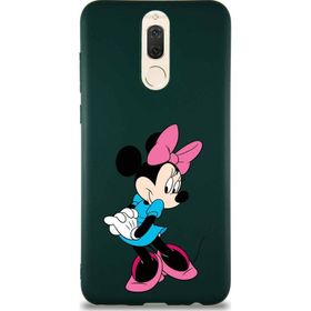 Printify Huawei Mate 10 Lite Soft Premier Kapak Minnie Mouse-F Tasarımlı Silikon Cep Telefonu Kılıfı