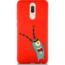 Printify Huawei Mate 10 Lite Soft Premier Kapak Plankton Tasarımlı Silikon Cep Telefonu Kılıfı