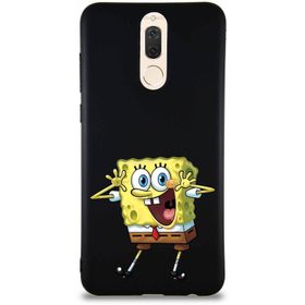Printify Huawei Mate 10 Lite Soft Premier Kapak Sünger Bob Tasarımlı Silikon Cep Telefonu Kılıfı