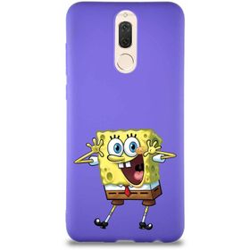Printify Huawei Mate 10 Lite Soft Premier Kapak Sünger Bob Tasarımlı Silikon Cep Telefonu Kılıfı