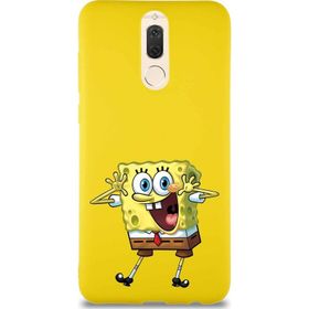 Printify Huawei Mate 10 Lite Soft Premier Kapak Sünger Bob Tasarımlı Silikon Cep Telefonu Kılıfı