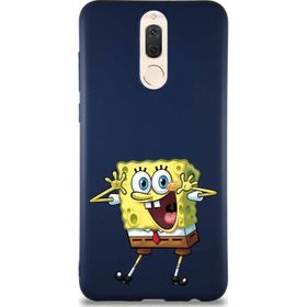 Printify Huawei Mate 10 Lite Soft Premier Kapak Sünger Bob Tasarımlı Silikon Cep Telefonu Kılıfı