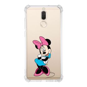 PrintiFy Huawei Mate 10 Lite Uyumlu Köşe Korumalı Antişok Kapak Minnie Mouse Tasarımlı Şeffaf Kılıf