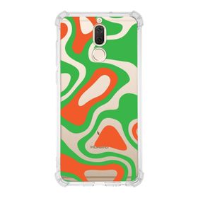 PrintiFy Huawei Mate 10 Lite Uyumlu Köşe Korumalı Antişok Kapak Renkli Desen Tasarımlı Şeffaf Kılıf
