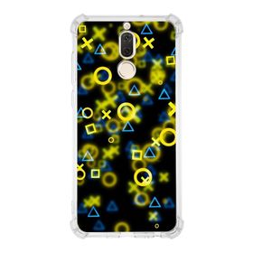 PrintiFy Huawei Mate 10 Lite Uyumlu Köşe Korumalı Antişok Kapak Semboller Tasarımlı Şeffaf Kılıf