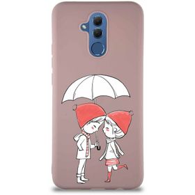 Printify Huawei Mate 20 Lite Soft Premier Kapak Aşk Tasarımlı Silikon Cep Telefonu Kılıfı