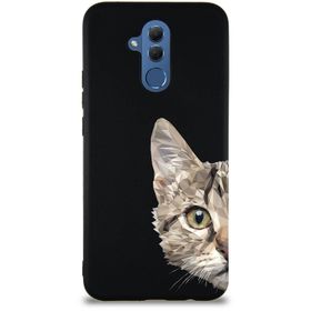Printify Huawei Mate 20 Lite Soft Premier Kapak Catface Tasarımlı Silikon Cep Telefonu Kılıfı