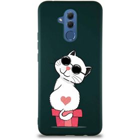 Printify Huawei Mate 20 Lite Soft Premier Kapak Coolcat Tasarımlı Silikon Cep Telefonu Kılıfı