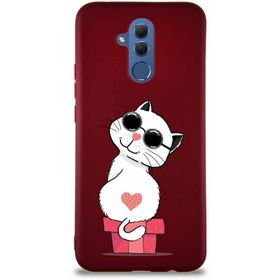 Printify Huawei Mate 20 Lite Soft Premier Kapak Coolcat Tasarımlı Silikon Cep Telefonu Kılıfı