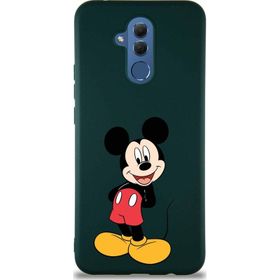 Printify Huawei Mate 20 Lite Soft Premier Kapak Mickey Mouse-B Tasarımlı Silikon Cep Telefonu Kılıfı