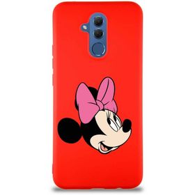 Printify Huawei Mate 20 Lite Soft Premier Kapak Minnie Mouse-A Tasarımlı Silikon Cep Telefonu Kılıfı
