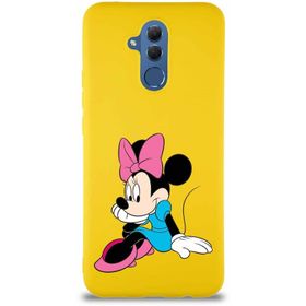 Printify Huawei Mate 20 Lite Soft Premier Kapak Minnie Mouse-E Tasarımlı Silikon Cep Telefonu Kılıfı