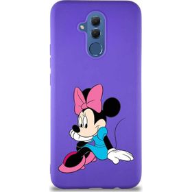 Printify Huawei Mate 20 Lite Soft Premier Kapak Minnie Mouse-E Tasarımlı Silikon Cep Telefonu Kılıfı
