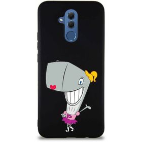 Printify Huawei Mate 20 Lite Soft Premier Kapak Pearl Yengeç Tasarımlı Silikon Cep Telefonu Kılıfı
