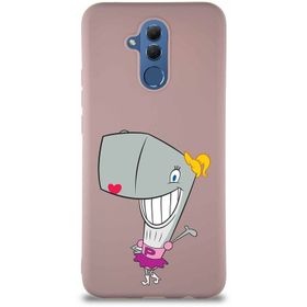 Printify Huawei Mate 20 Lite Soft Premier Kapak Pearl Yengeç Tasarımlı Silikon Cep Telefonu Kılıfı