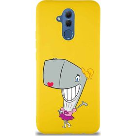 Printify Huawei Mate 20 Lite Soft Premier Kapak Pearl Yengeç Tasarımlı Silikon Cep Telefonu Kılıfı