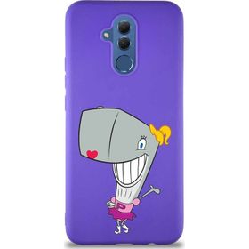 Printify Huawei Mate 20 Lite Soft Premier Kapak Pearl Yengeç Tasarımlı Silikon Cep Telefonu Kılıfı