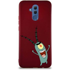 Printify Huawei Mate 20 Lite Soft Premier Kapak Plankton Tasarımlı Silikon Cep Telefonu Kılıfı