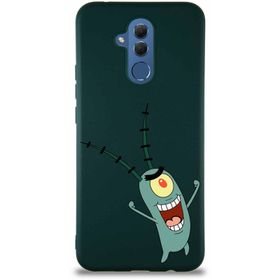 Printify Huawei Mate 20 Lite Soft Premier Kapak Plankton Tasarımlı Silikon Cep Telefonu Kılıfı