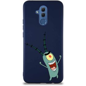 Printify Huawei Mate 20 Lite Soft Premier Kapak Plankton Tasarımlı Silikon Cep Telefonu Kılıfı