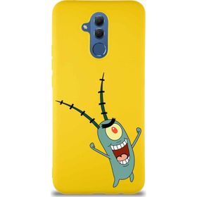 Printify Huawei Mate 20 Lite Soft Premier Kapak Plankton Tasarımlı Silikon Cep Telefonu Kılıfı