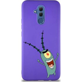 Printify Huawei Mate 20 Lite Soft Premier Kapak Plankton Tasarımlı Silikon Cep Telefonu Kılıfı