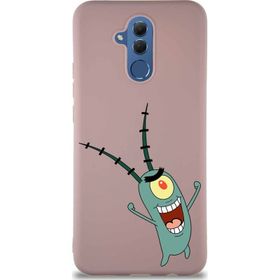 Printify Huawei Mate 20 Lite Soft Premier Kapak Plankton Tasarımlı Silikon Cep Telefonu Kılıfı