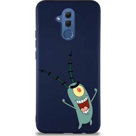 Printify Huawei Mate 20 Lite Soft Premier Kapak Plankton Tasarımlı Silikon Cep Telefonu Kılıfı
