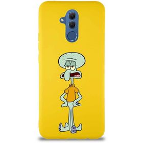 Printify Huawei Mate 20 Lite Soft Premier Kapak Squidward Dokunaç Tasarımlı Silikon Cep Telefonu Kılıfı