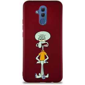 Printify Huawei Mate 20 Lite Soft Premier Kapak Squidward Dokunaç Tasarımlı Silikon Cep Telefonu Kılıfı