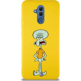 Printify Huawei Mate 20 Lite Soft Premier Kapak Squidward Dokunaç Tasarımlı Silikon Cep Telefonu Kılıfı