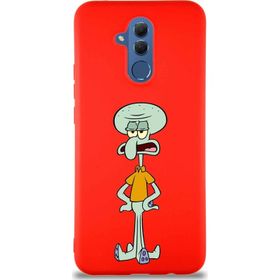 Printify Huawei Mate 20 Lite Soft Premier Kapak Squidward Dokunaç Tasarımlı Silikon Cep Telefonu Kılıfı