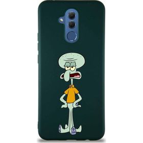 Printify Huawei Mate 20 Lite Soft Premier Kapak Squidward Dokunaç Tasarımlı Silikon Cep Telefonu Kılıfı