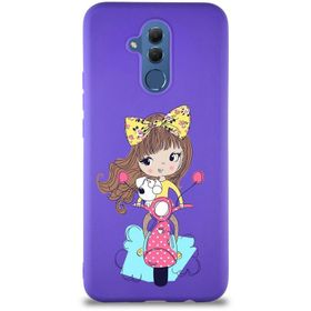 Printify Huawei Mate 20 Lite Soft Premier Kapak Vespagirl Tasarımlı Silikon Cep Telefonu Kılıfı