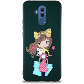 Printify Huawei Mate 20 Lite Soft Premier Kapak Vespagirl Tasarımlı Silikon Cep Telefonu Kılıfı