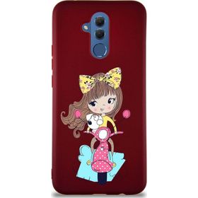 Printify Huawei Mate 20 Lite Soft Premier Kapak Vespagirl Tasarımlı Silikon Cep Telefonu Kılıfı