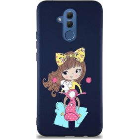 Printify Huawei Mate 20 Lite Soft Premier Kapak Vespagirl Tasarımlı Silikon Cep Telefonu Kılıfı