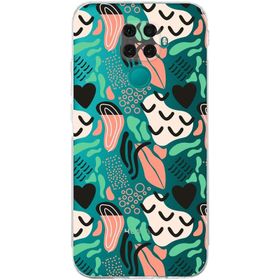 Printify Huawei Mate 30 Lite Uyumlu Kamera Korumalı Kapak Memphis Desen Tasarımlı Şeffaf Cep Telefonu Kılıfı