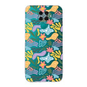 Printify Huawei Mate 30 Lite Uyumlu Kamera Korumalı Kapak Memphis Desen Tasarımlı Şeffaf Cep Telefonu Kılıfı