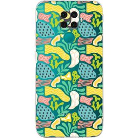 Printify Huawei Mate 30 Lite Uyumlu Kamera Korumalı Kapak Memphis Desen Tasarımlı Şeffaf Cep Telefonu Kılıfı