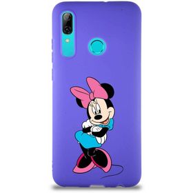 Printify Huawei P Smart 2019 Soft Premier Kapak Minnie Mouse-D Tasarımlı Silikon Cep Telefonu Kılıfı